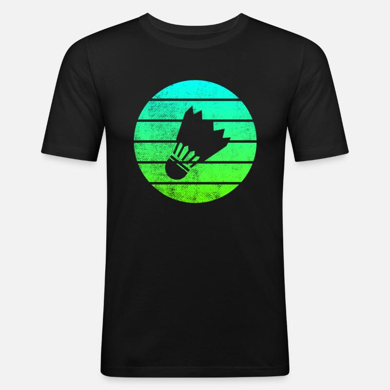 Badminton - Männer Slim Fit T-Shirt - Schwarz