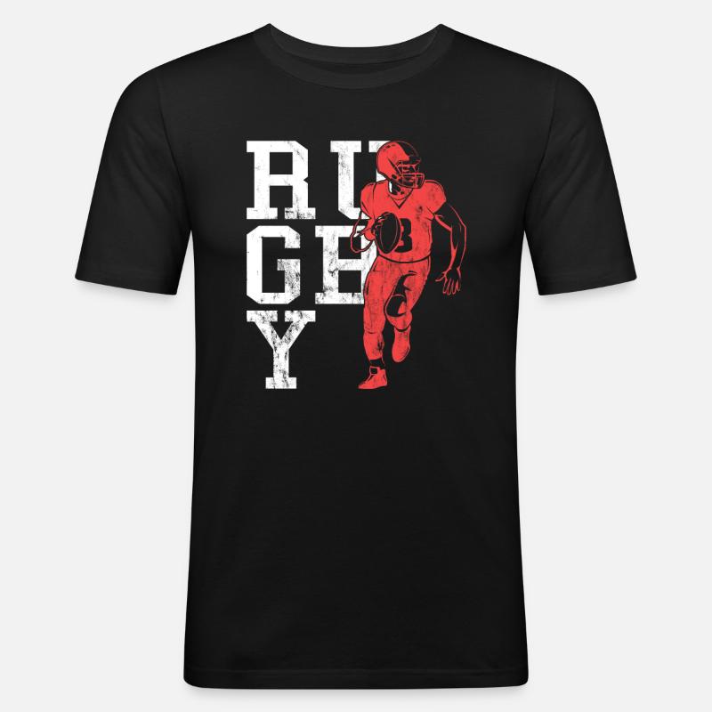 Rugby - Men's Slim Fit T-Shirt - black
