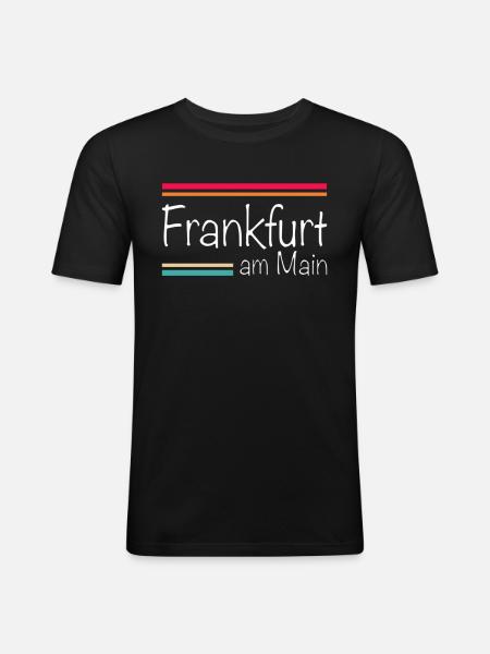 Frankfurt am Main - Men's Slim Fit T-Shirt - black