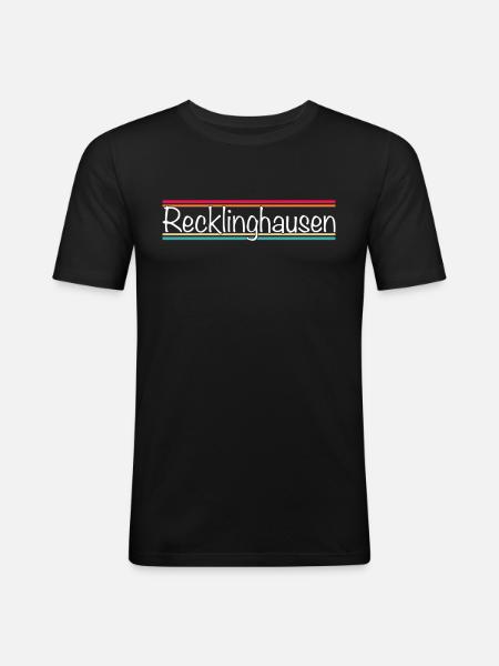 Recklinghausen - Männer Slim Fit T-Shirt - Schwarz