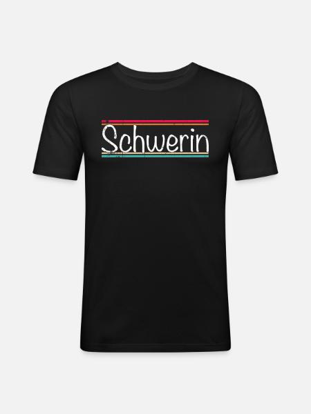 Schwerin - Men's Slim Fit T-Shirt - black