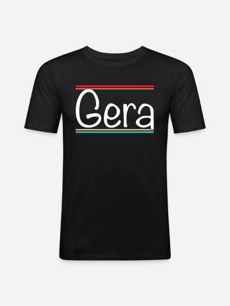 Gera - Men's Slim Fit T-Shirt - black