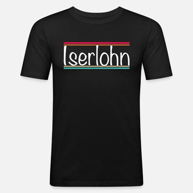 Iserlohn - Men's Slim Fit T-Shirt - black