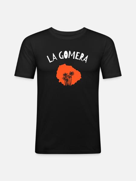 La Gomera - Men's Slim Fit T-Shirt - black