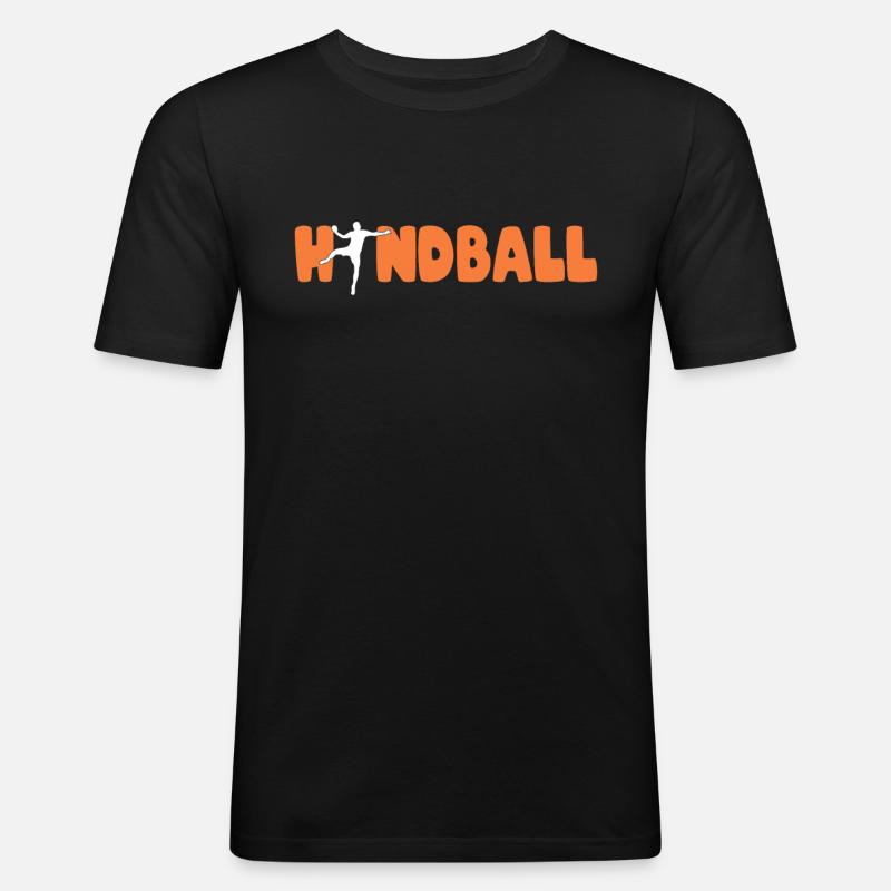 Håndbold - Herre Slim Fit T-Shirt - sort
