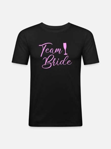 team bride Team Bride - Men's Slim Fit T-Shirt - black