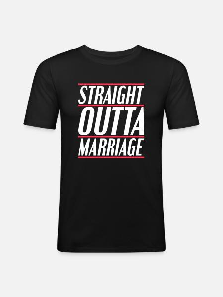 Divorce Separation Verdict - Men's Slim Fit T-Shirt - black