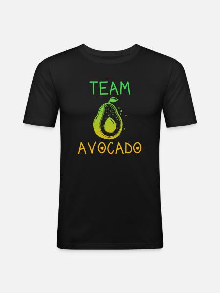Team Avocado - Men's Slim Fit T-Shirt - black