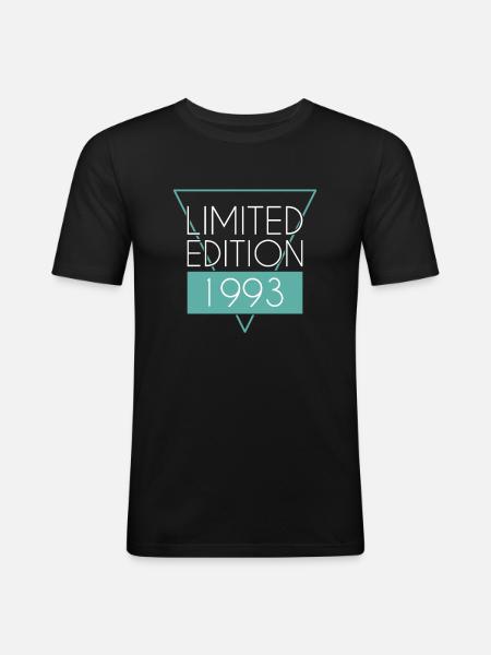 Édition limitée 1993 - T-shirt près du corps Homme - noir