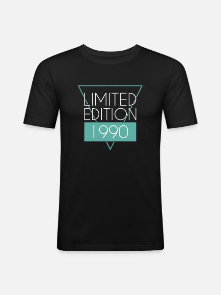 Limited Edition 1990 - Men's Slim Fit T-Shirt - black
