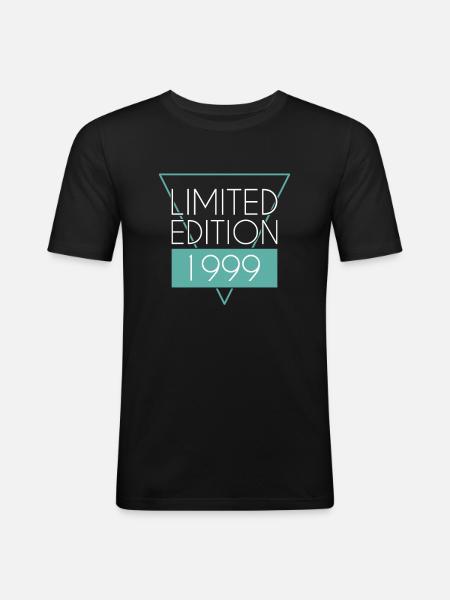 Édition limitée 1999 - T-shirt près du corps Homme - noir