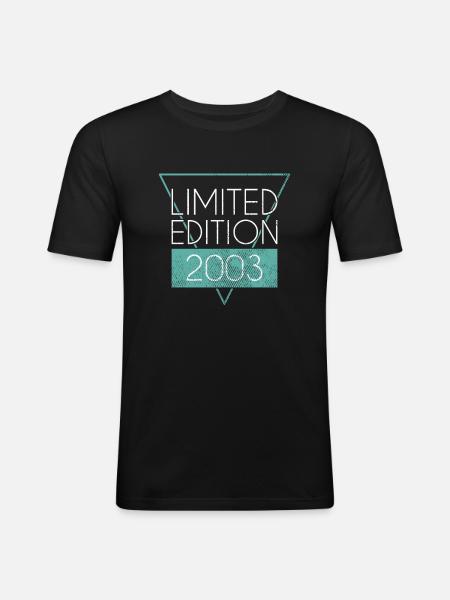 Édition limitée 2003 - T-shirt près du corps Homme - noir