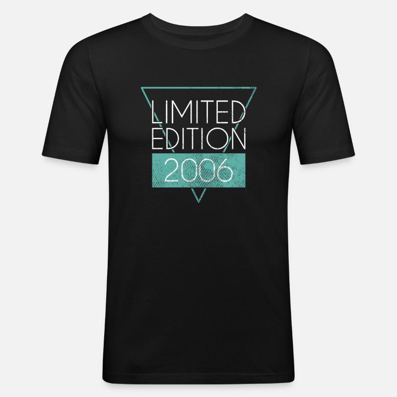 Limited edition 2006 - Männer Slim Fit T-Shirt - Schwarz