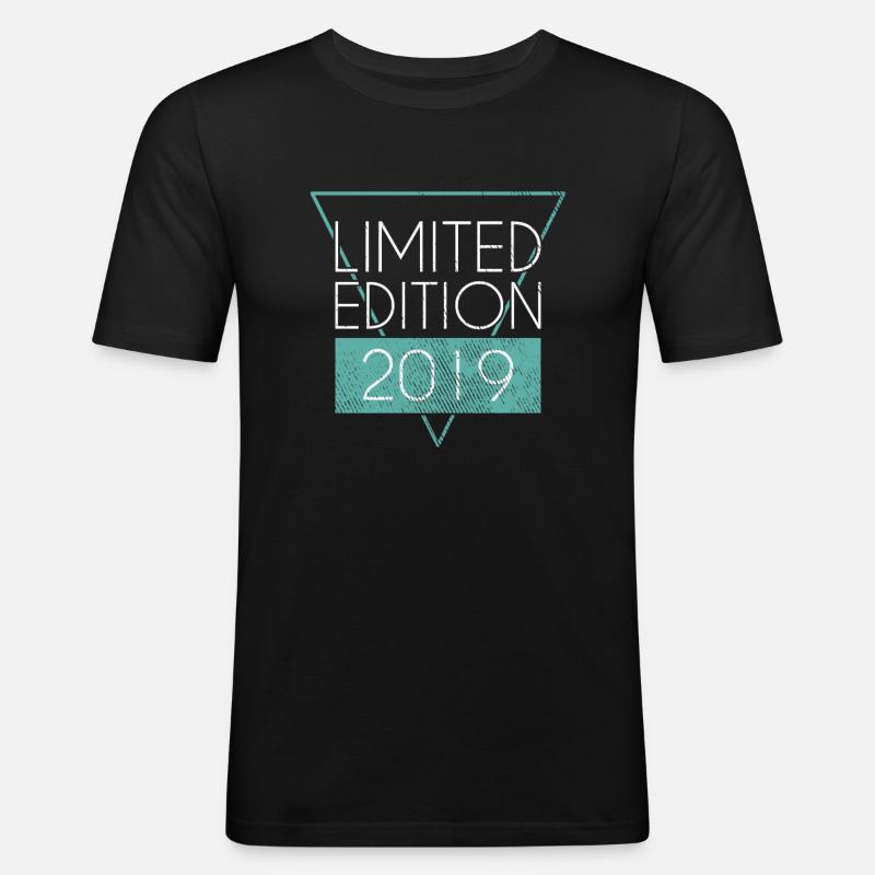 Limited Edition 2019 - Männer Slim Fit T-Shirt - Schwarz