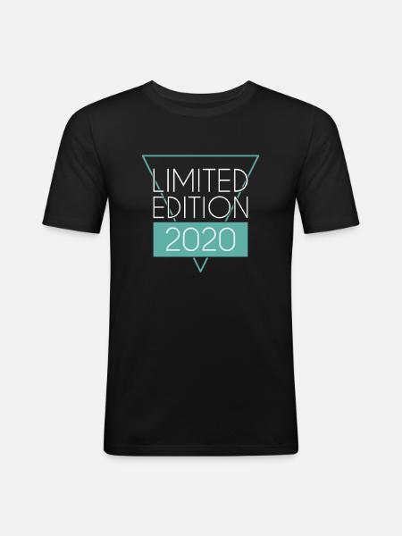 Limited Edition 2020 - Männer Slim Fit T-Shirt - Schwarz
