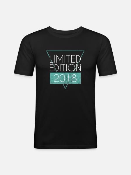 Edition Limitée 2018 - T-shirt près du corps Homme - noir