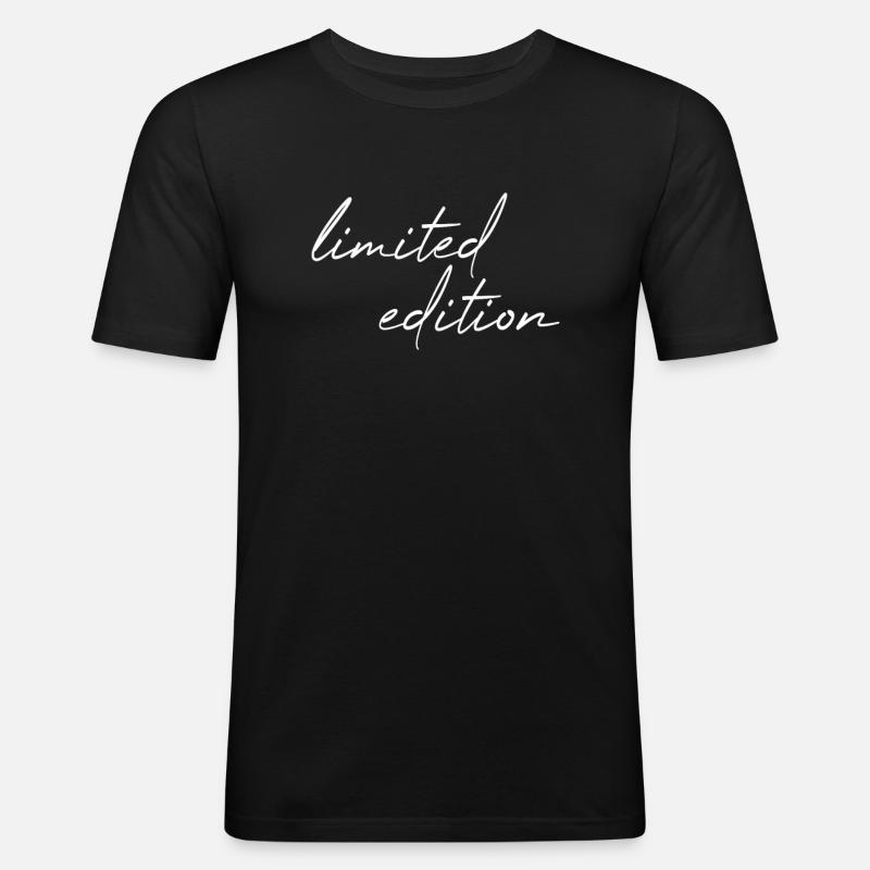 limited edition - Männer Slim Fit T-Shirt - Schwarz