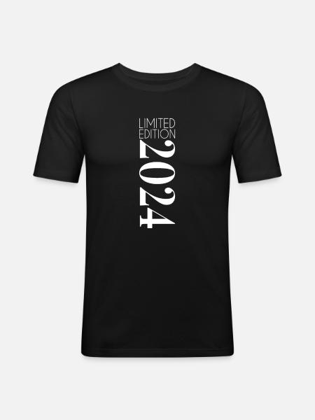 Limited Edition 2024 - Männer Slim Fit T-Shirt - Schwarz