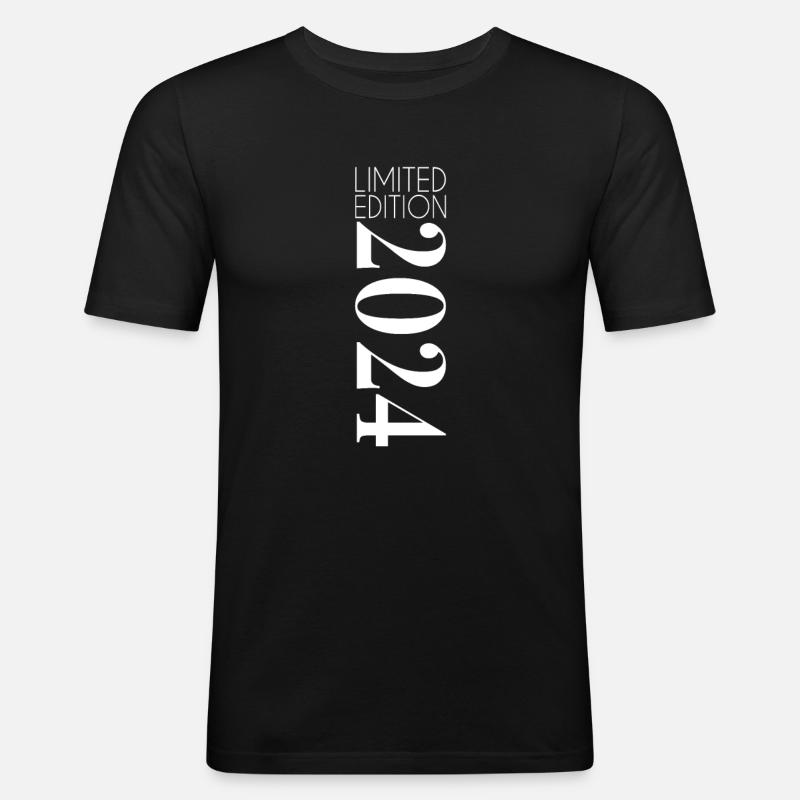 Limited Edition 2024 - Männer Slim Fit T-Shirt - Schwarz