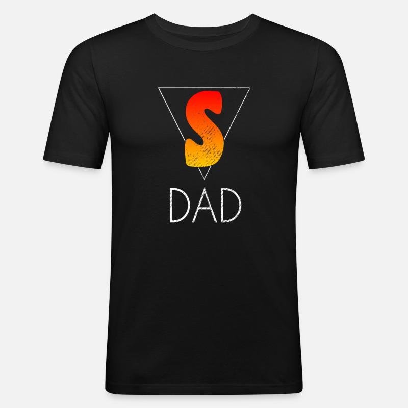 Superdad - Männer Slim Fit T-Shirt - Schwarz
