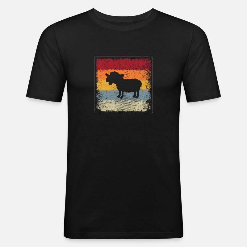 Schaaf Retro - Men's Slim Fit T-Shirt - black