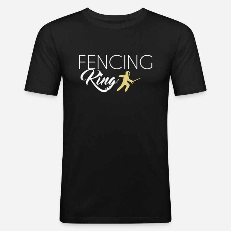 Fencing King - Men's Slim Fit T-Shirt - black