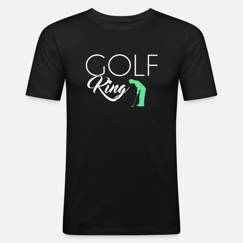 Golf King - Männer Slim Fit T-Shirt - Schwarz