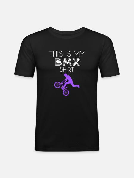 BMX Shirt - Men's Slim Fit T-Shirt - black