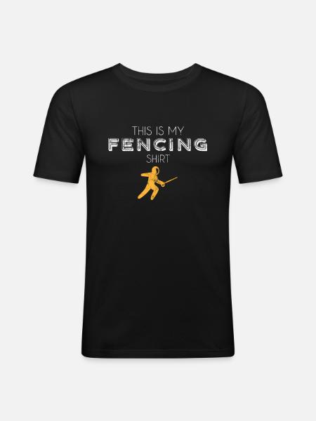 Fencing Shirt - Men's Slim Fit T-Shirt - black