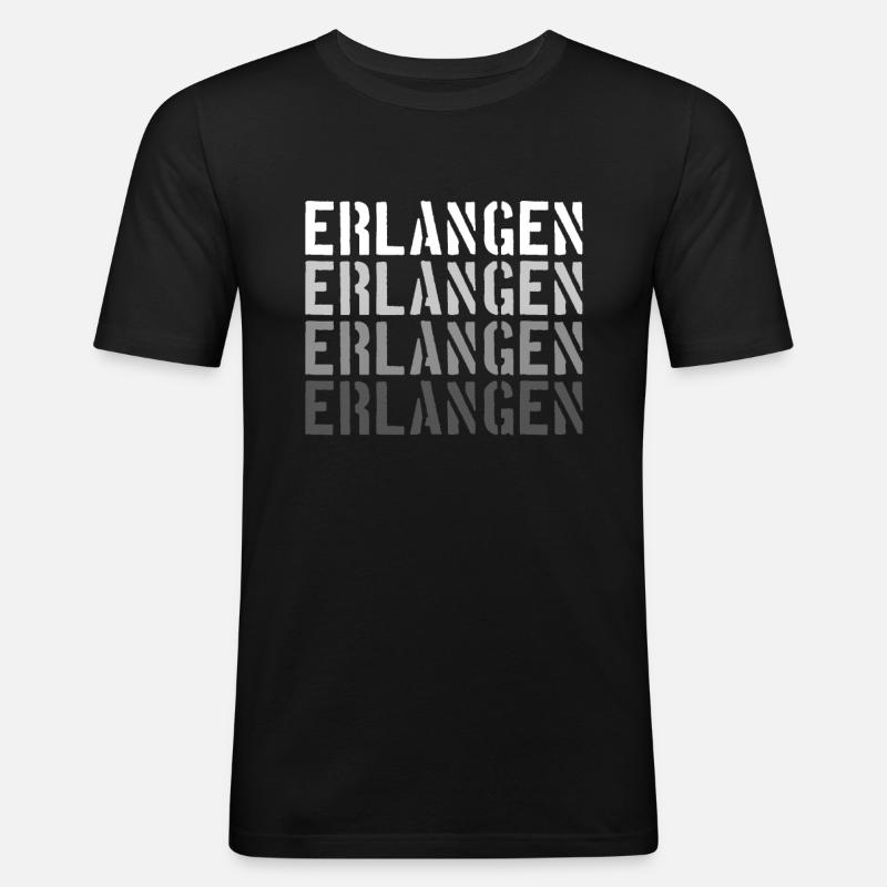 Acquérir - T-shirt près du corps Homme - noir