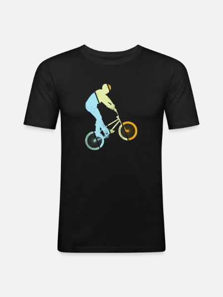 BMX Retro - Men's Slim Fit T-Shirt - black