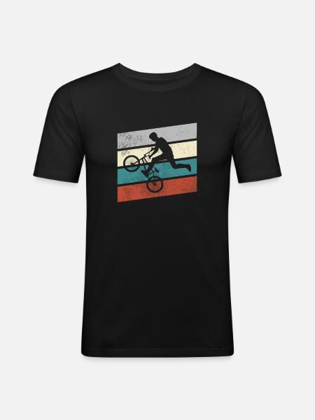 BMX Retro - Men's Slim Fit T-Shirt - black