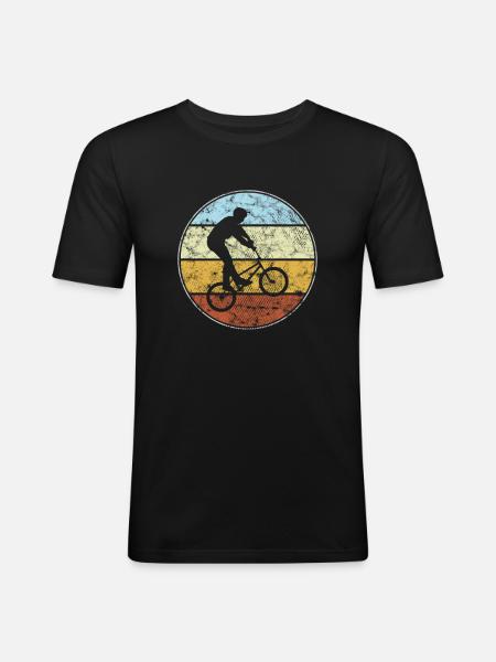 BMX Retro - Men's Slim Fit T-Shirt - black
