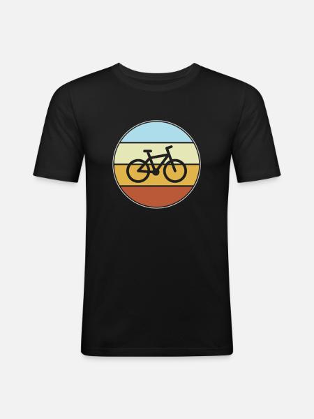 Bicycle Retro - Men's Slim Fit T-Shirt - black