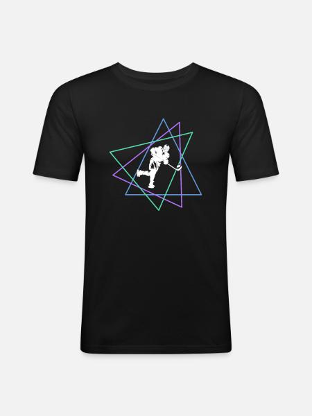 Eishockey - Men's Slim Fit T-Shirt - black