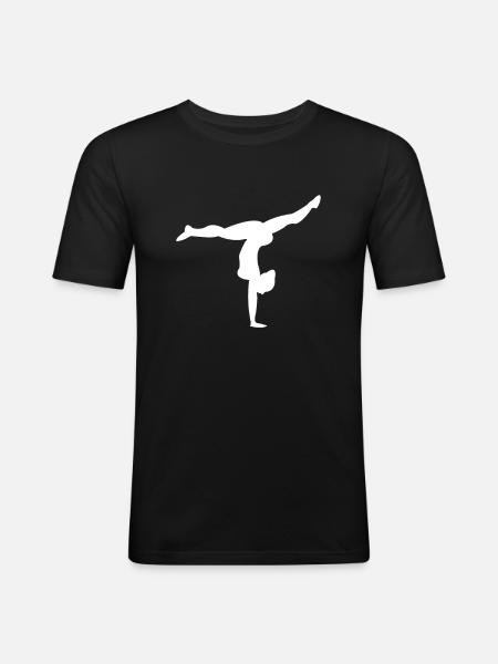 Gymnastics - Men's Slim Fit T-Shirt - black
