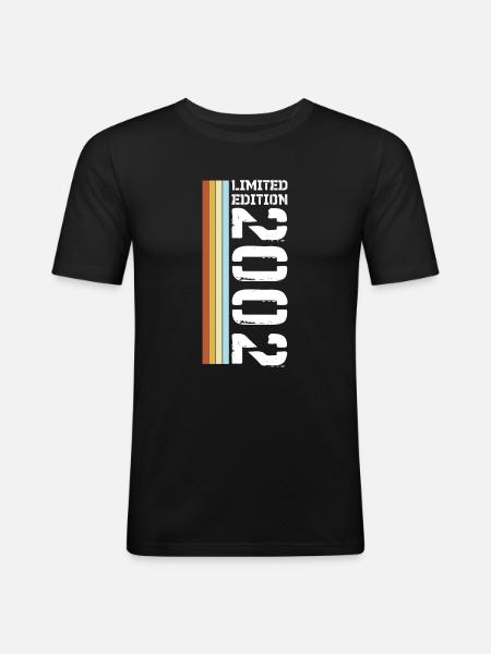 Limited Edition Retro 2002 - Men's Slim Fit T-Shirt - black