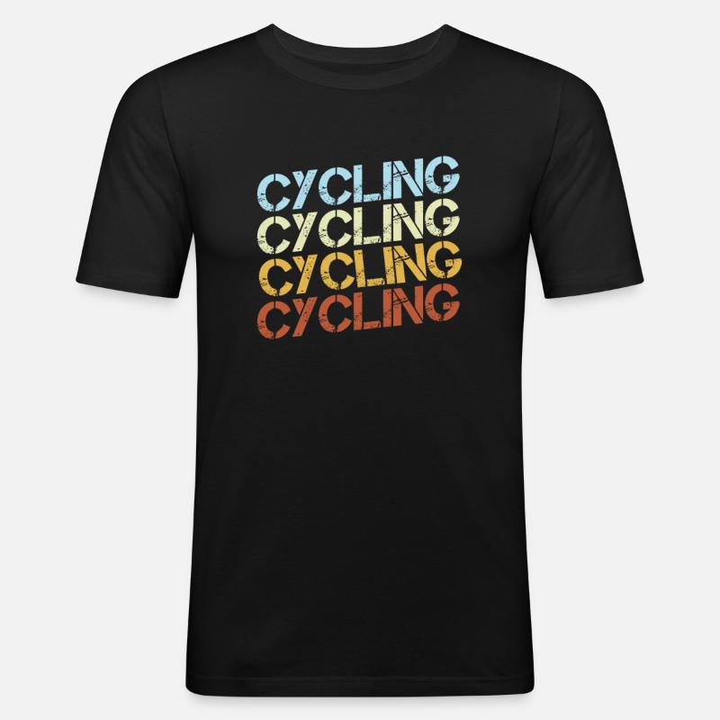 Bicycle Retro - Men's Slim Fit T-Shirt - black