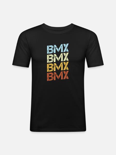 BMX Retro - Men's Slim Fit T-Shirt - black