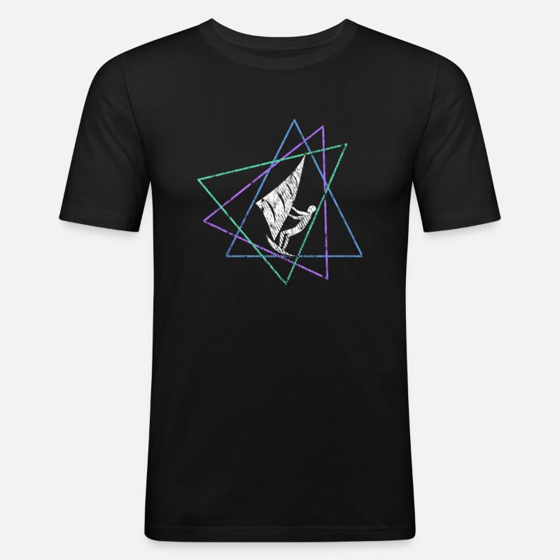 Kite - Männer Slim Fit T-Shirt - Schwarz