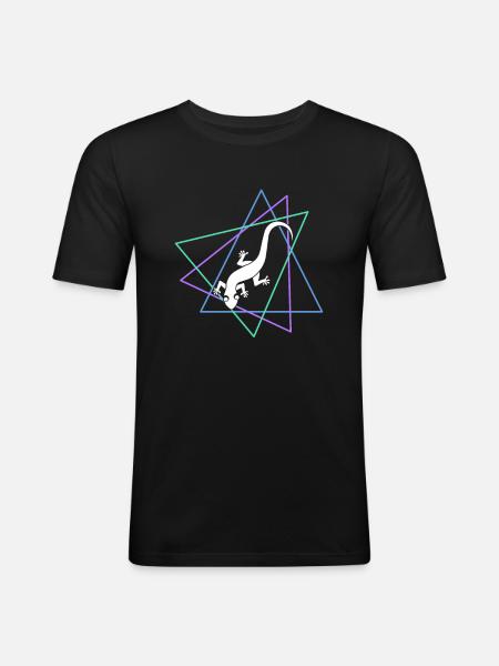 Lizard - Men's Slim Fit T-Shirt - black