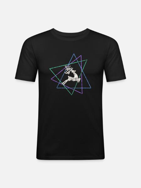Elk - Men's Slim Fit T-Shirt - black