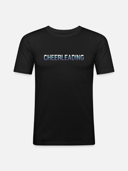 Cheerleading - T-shirt près du corps Homme - noir