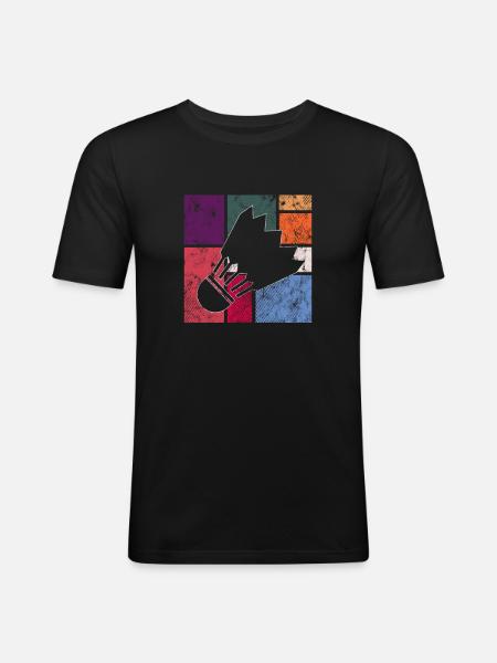 Badminton - T-shirt près du corps Homme - noir