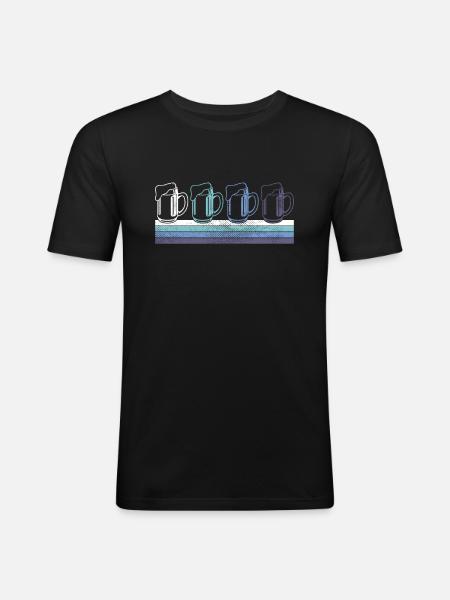 Beer - Men's Slim Fit T-Shirt - black