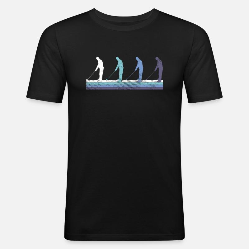 Golf - Männer Slim Fit T-Shirt - Schwarz
