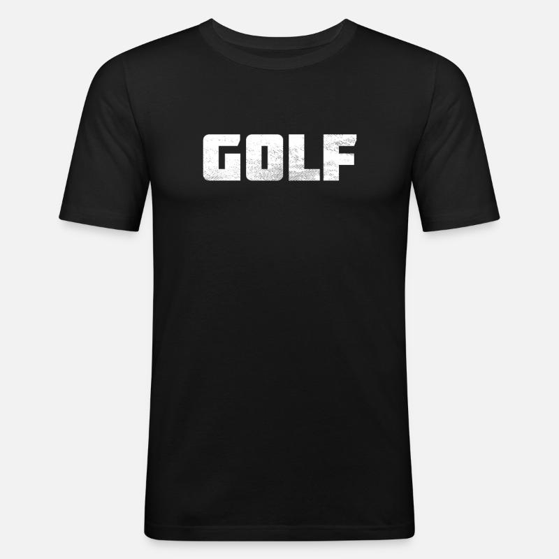 Golf - Männer Slim Fit T-Shirt - Schwarz