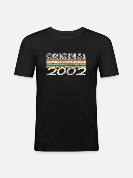 Original 2002 - Men's Slim Fit T-Shirt - black