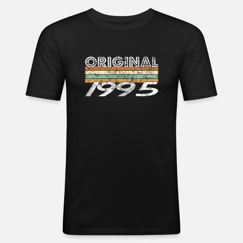 Original 1995 - Männer Slim Fit T-Shirt - Schwarz