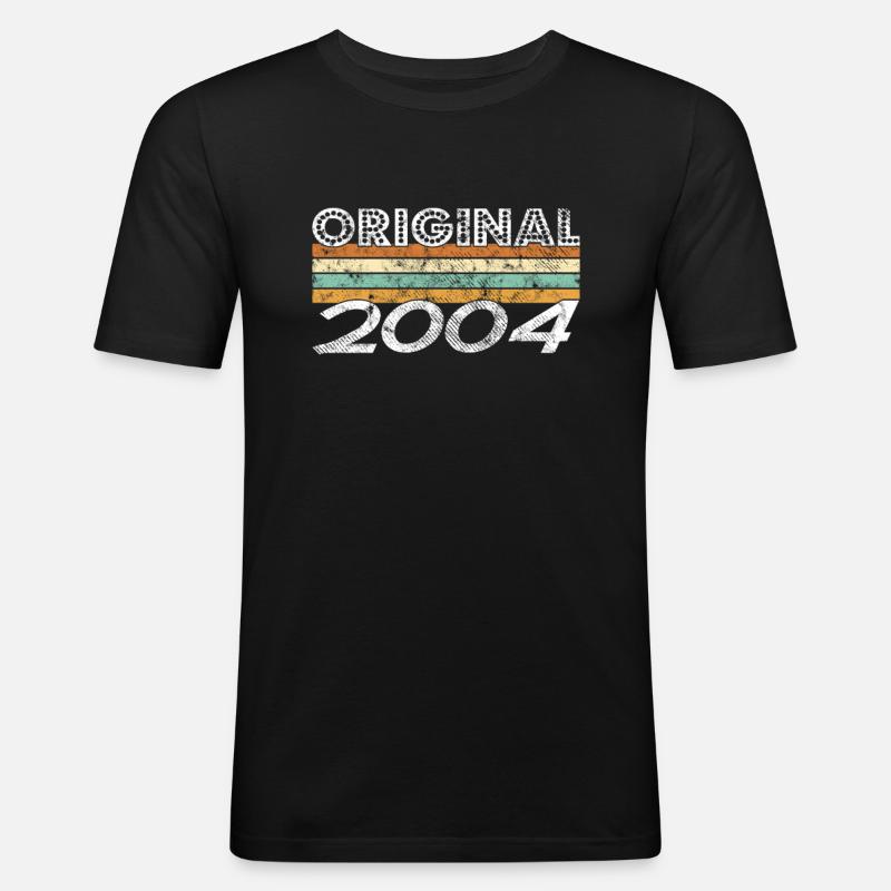Original 2004 - Männer Slim Fit T-Shirt - Schwarz